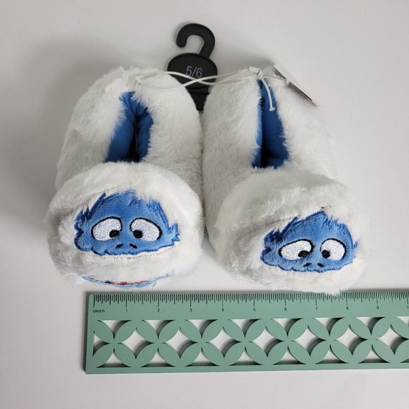 Rudolph Red Nosed Reindeer Slippers Abominable Snowman Sz 5/6 Christmas Toddler - Picture 10 of 16